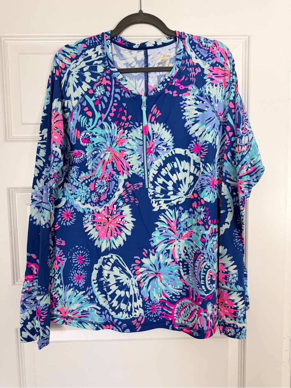 Lilly Pulitzer UPF 50+ Luxletic Delaynee Sunguard Meryl Gypsea Girl Swim Top